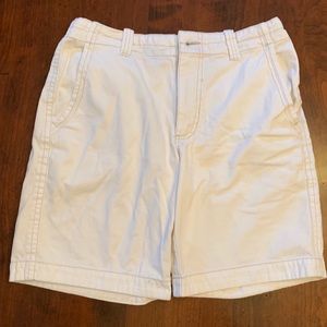 ⚡️White flat front shorts
